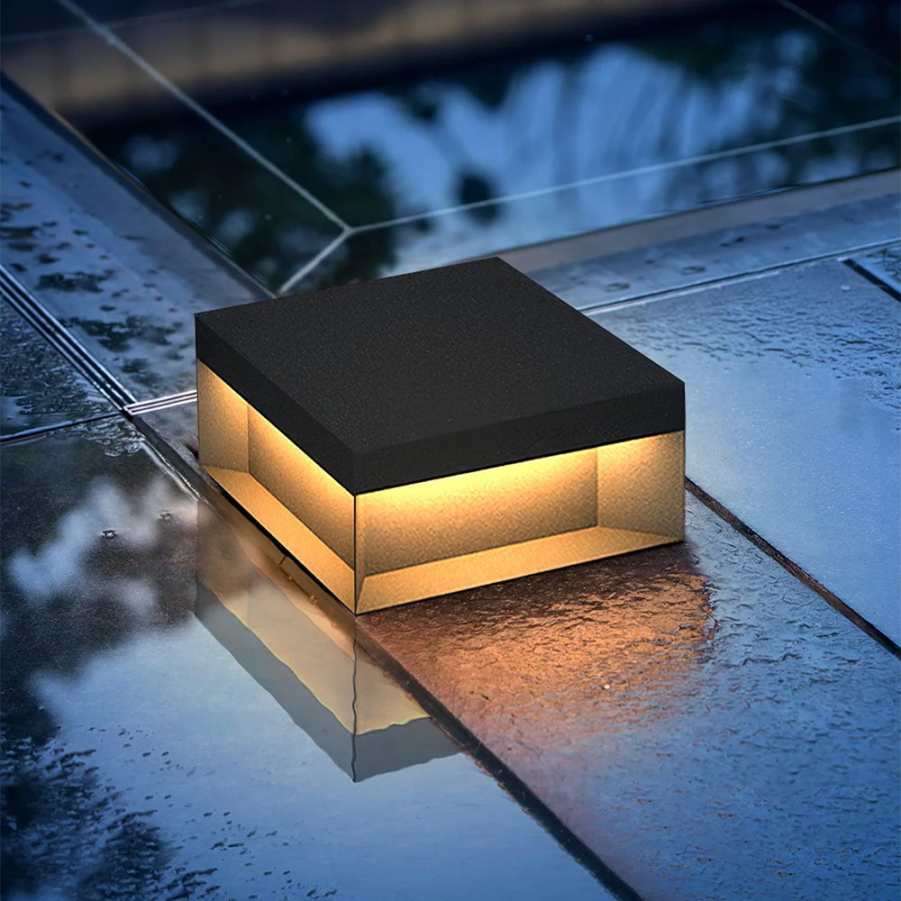 Luminárias de Poste Solares Quadradas Modernas Lenovae para Exterior
