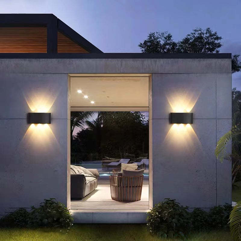 Nirex Arandela Moderna Retangular Externa com Efeito Onda