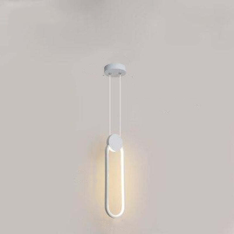 Kori Luminária Pendente LED Moderna Preto/Branco Sala de Estar
