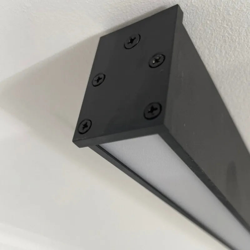 Velmio Luminária de Teto/Parede Linear Preta