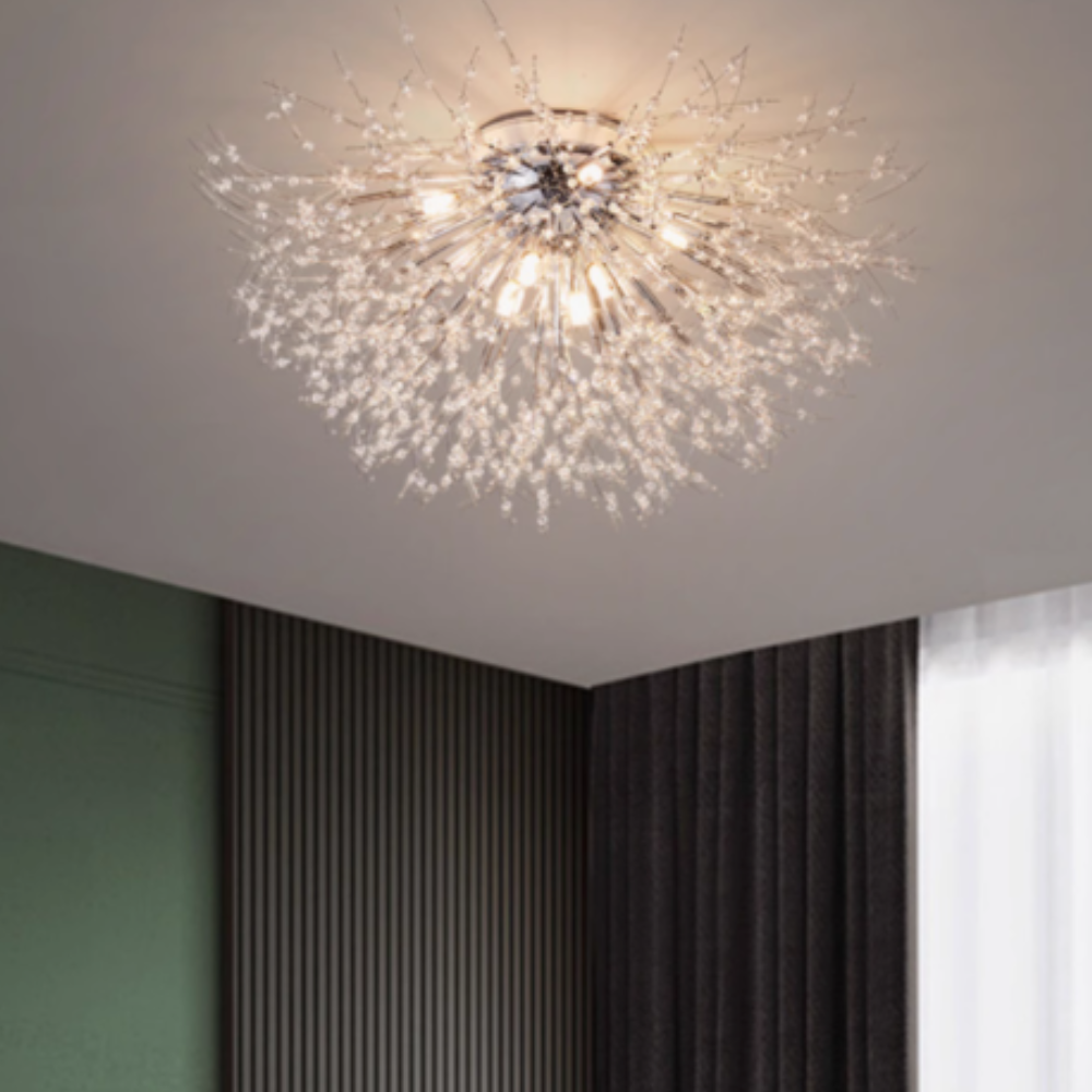 Luminária Pendente Vintage Lirex Dente-de-leão Fogo de Artifício