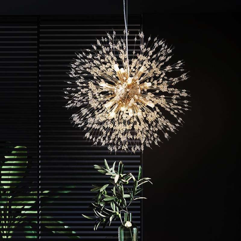 Luminária Pendente Vintage Lirex Dente-de-leão Fogo de Artifício