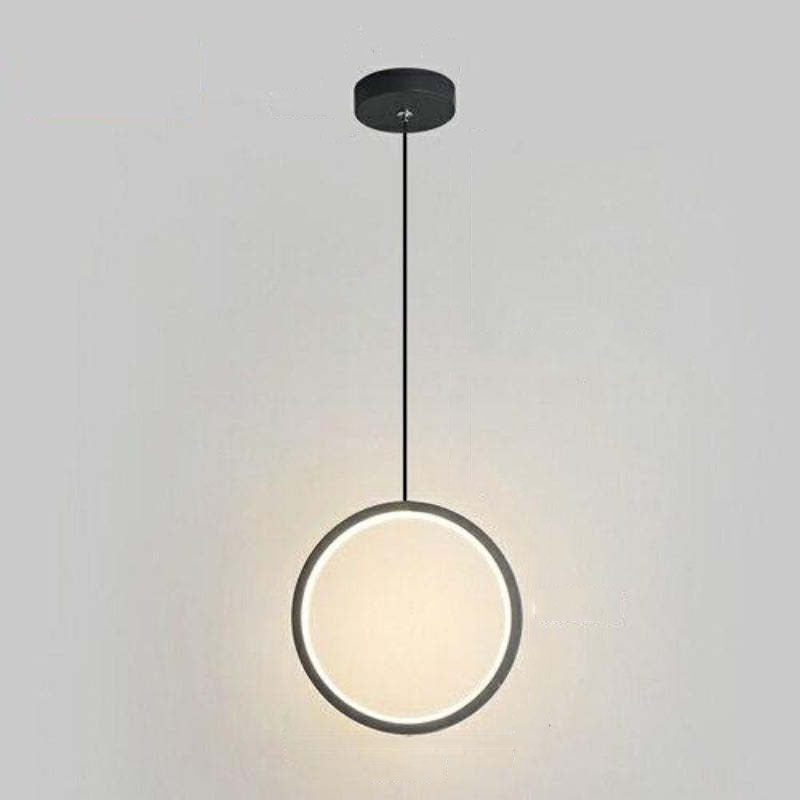 Kori Luminária Pendente LED Moderna Preto/Branco Sala de Estar