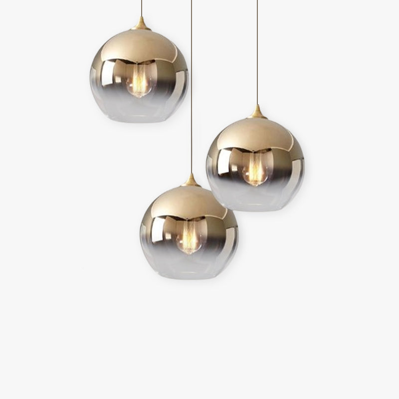 Luminária Pendente Voriq Balão Fosco Degradê