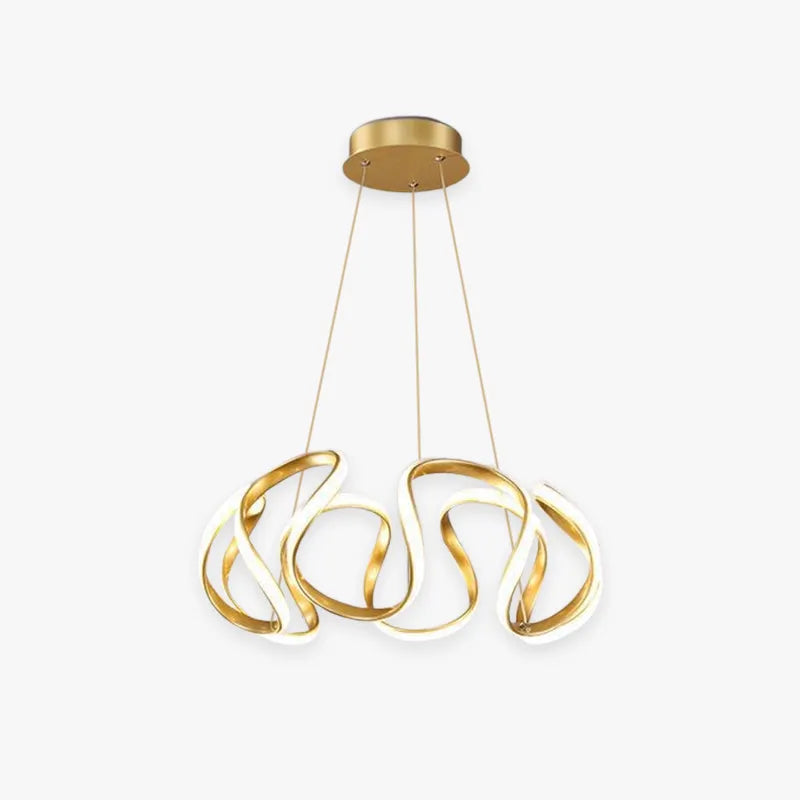 Luminária Pendente Evren Flor Irregular Moderna, 3 Cores