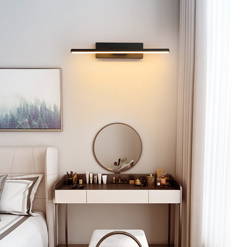 Candeeiro de Parede Rotativo Darin para Quarto, Preto/Branco