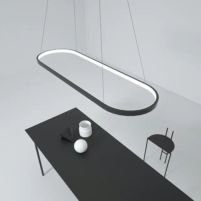 Luminária Pendente Suspensa Oval Minimalista Avenor para Interiores