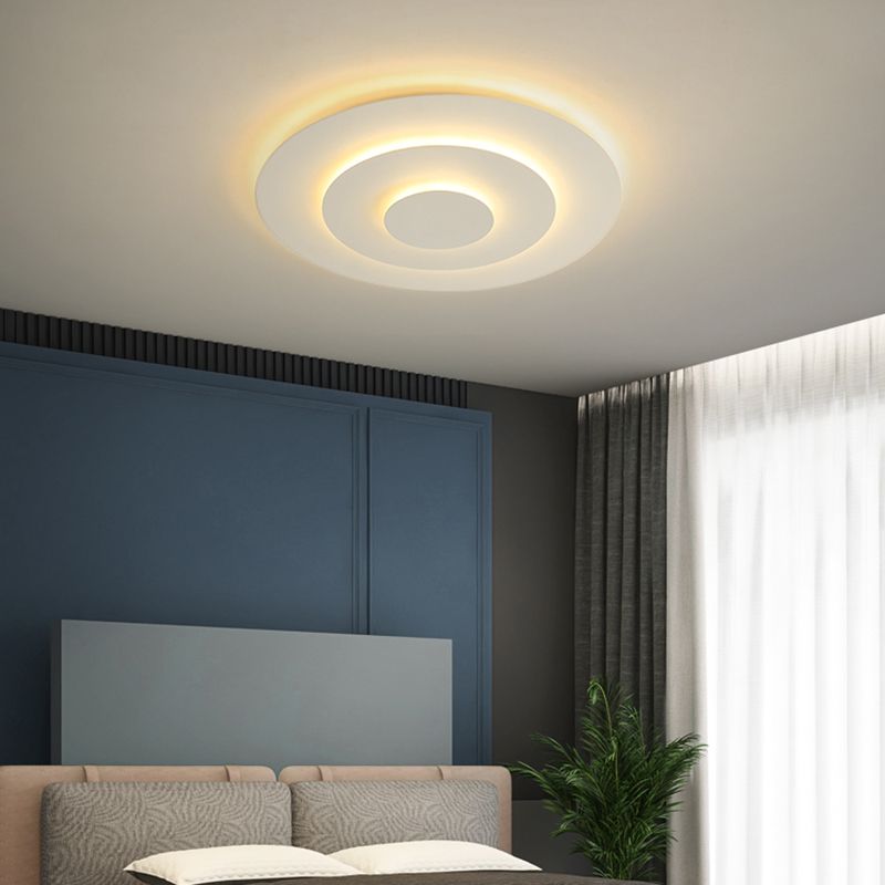 Plafone Marvion Floral Branco Contemporâneo