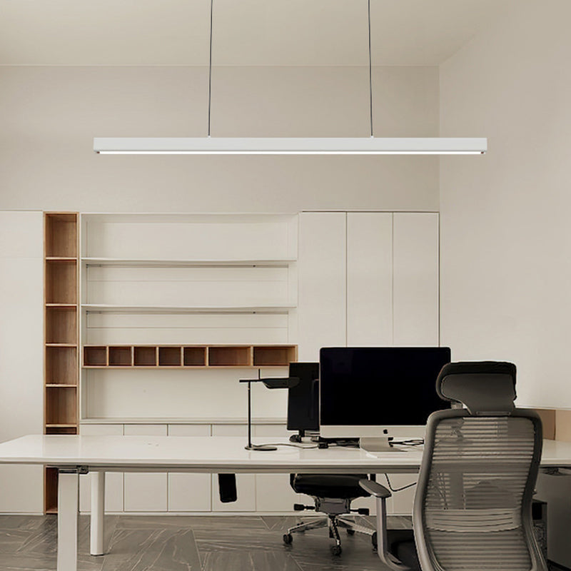 Pendente Linear Eron Minimalista Clássico Preto e Branco