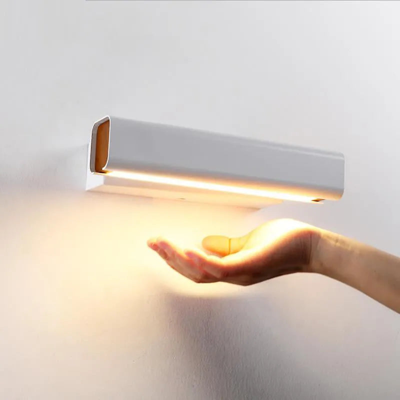 Luminária de Parede Rotativa Heri Retângulos Modernos, Preto/Branco