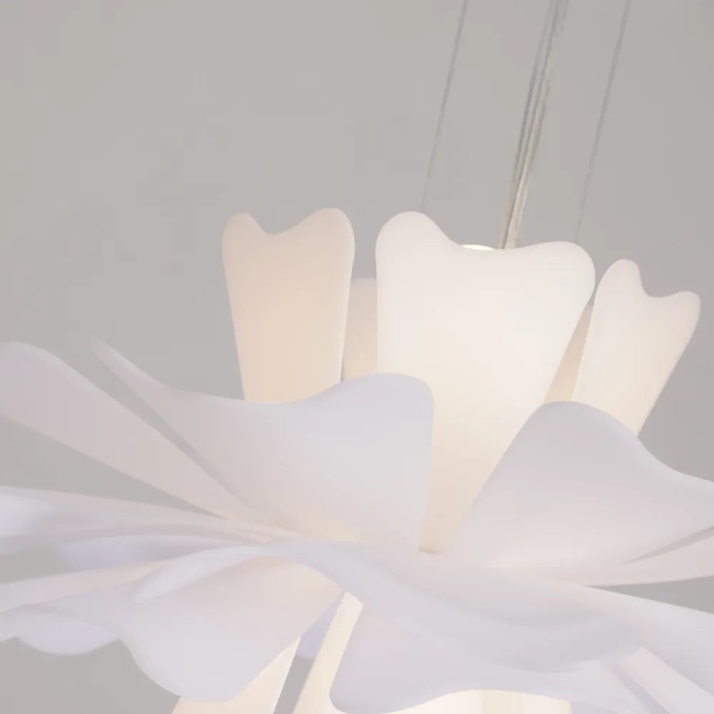 Luminária Pendente Eldor Elegante Flor Branca