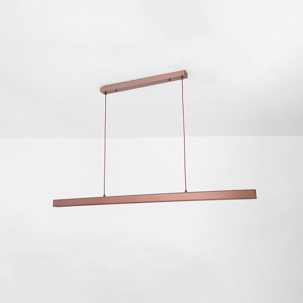 Lerin Luminária Pendente Linear LED Moderna Preto/Marrom