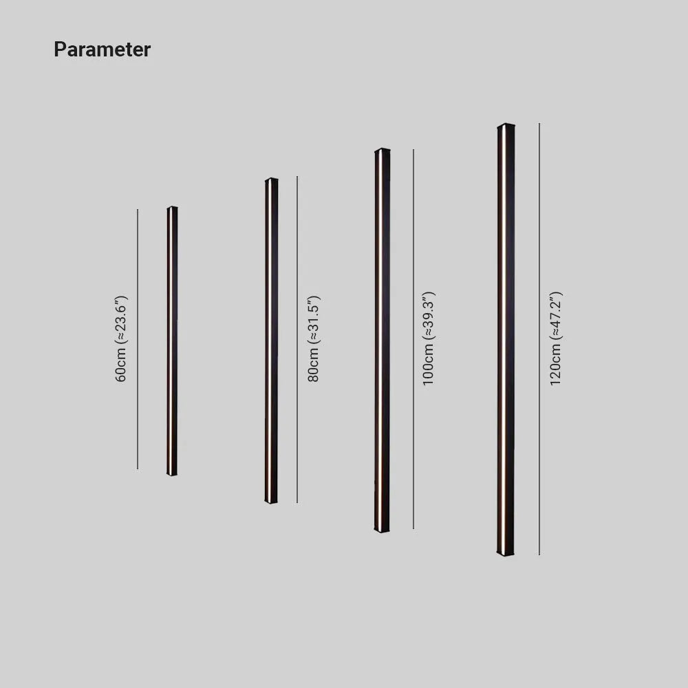 Arandela Arveno Linear Minimalista Dourada/Preta/Branca