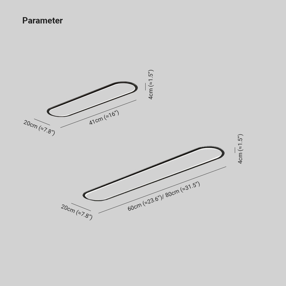 Luminária de Teto Lenova Oval Minimalista