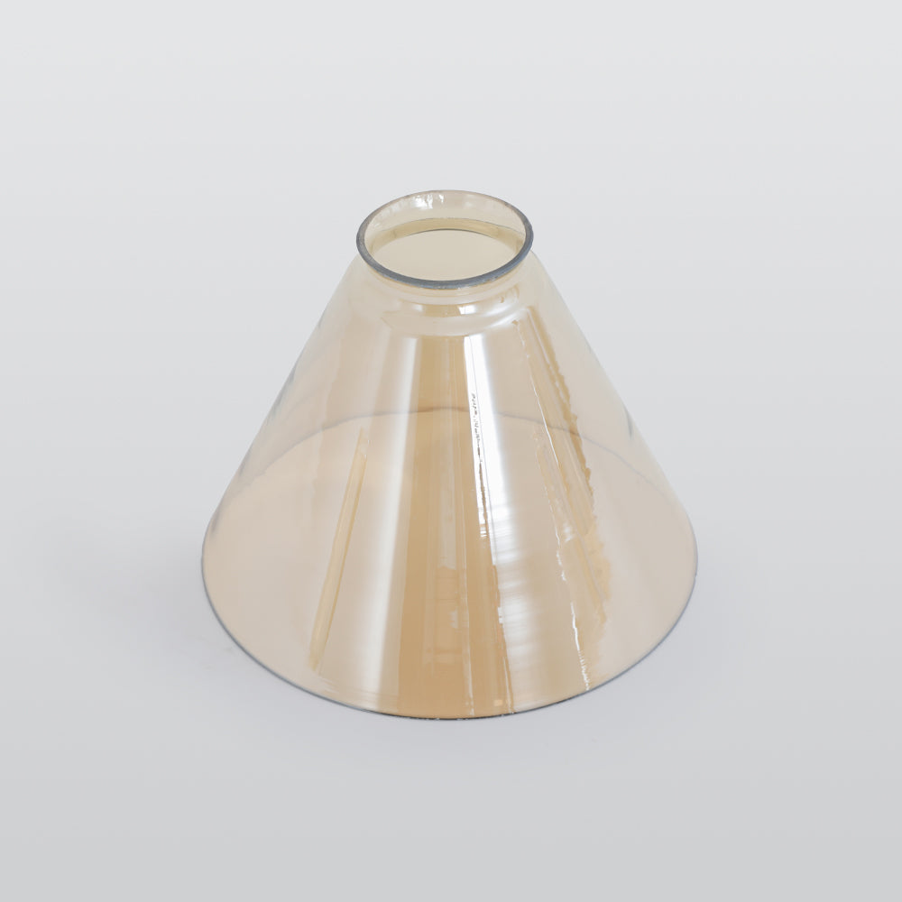 Luminária Pendente de Vidro Industrial Teni Transparente/Âmbar/Cinza Fumê