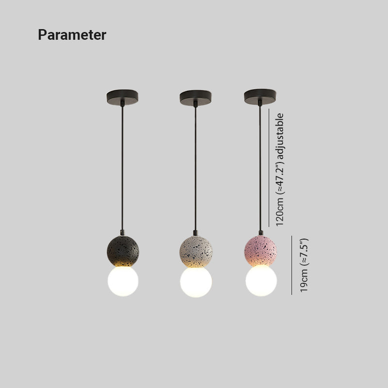 Luminária Pendente Orynth Travertino Moderna
