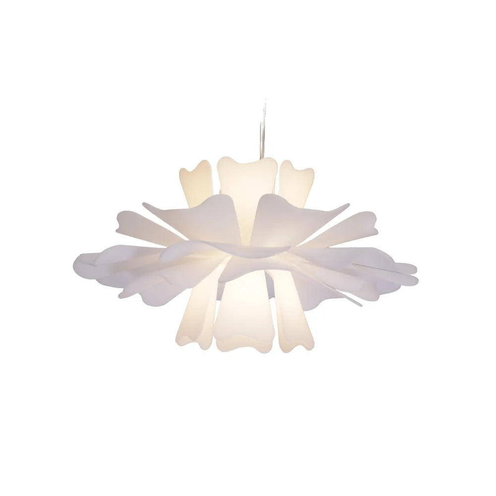 Luminária Pendente Eldor Elegante Flor Branca