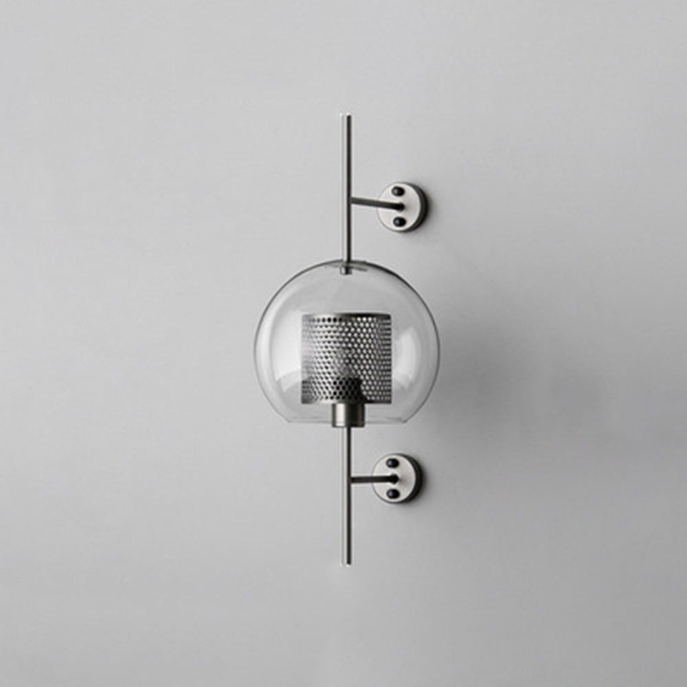 Arandela Seniq Industrial Elegante de Vidro Transparente