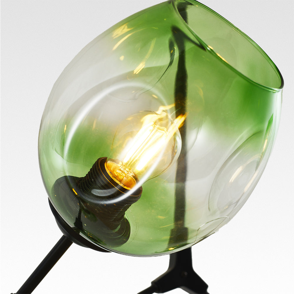 Zerin Luminária Pendente Nórdica Moderna de Vidro Bolha Transparente
