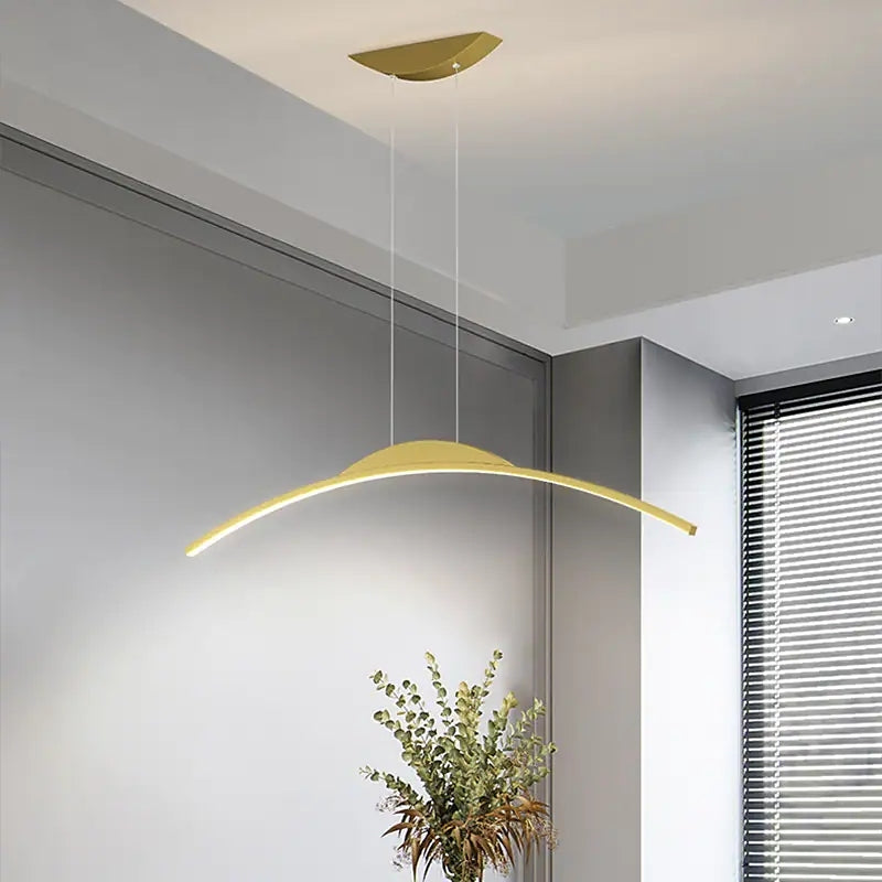 Luminária Pendente Linear Minimalista Xeli com Controle Remoto