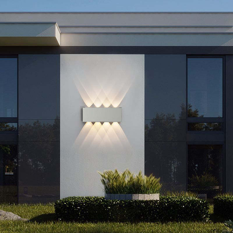 Nirex Arandela Moderna Retangular Externa com Efeito Onda