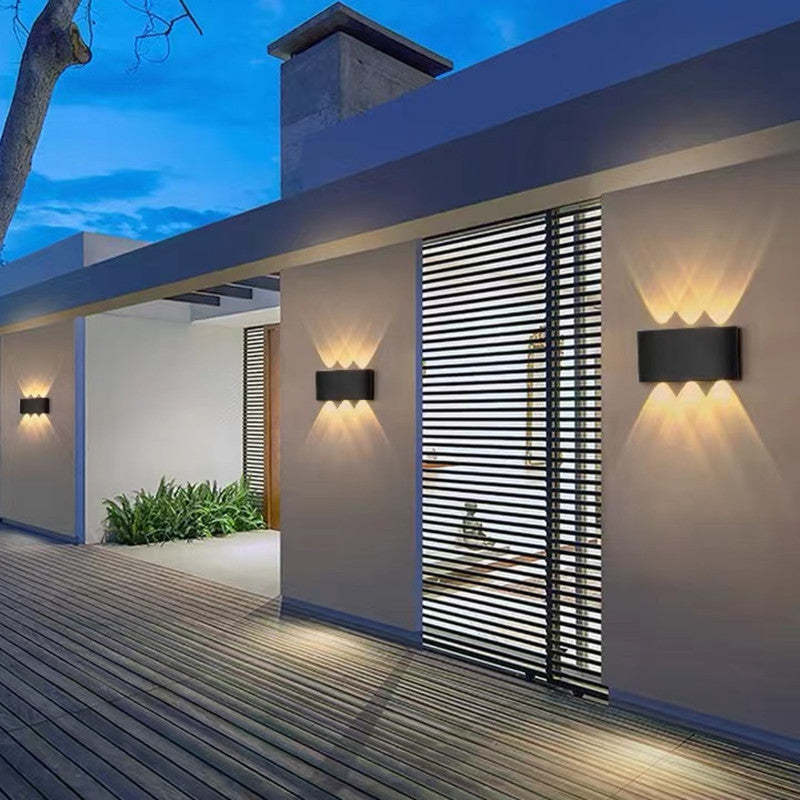 Nirex Arandela Moderna Retangular Externa com Efeito Onda