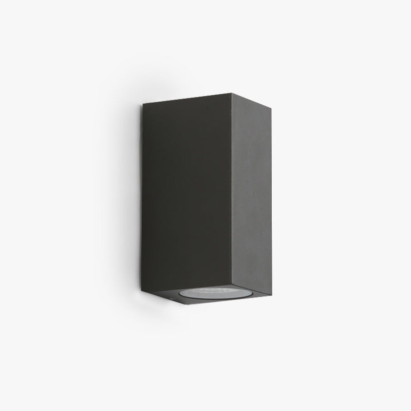 Luminária de Parede Externa Quadrada Minimalista Koraq, Preta