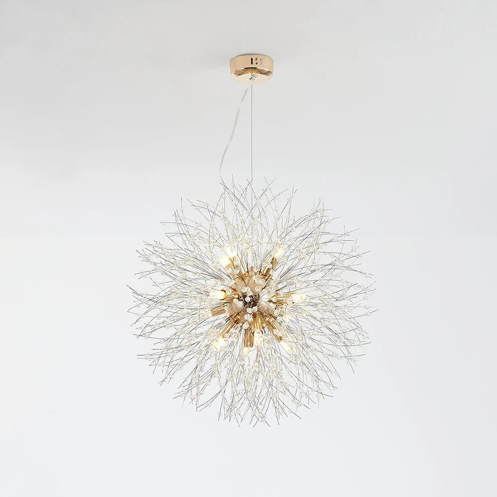 Luminária Pendente Vintage Lirex Dente-de-leão Fogo de Artifício