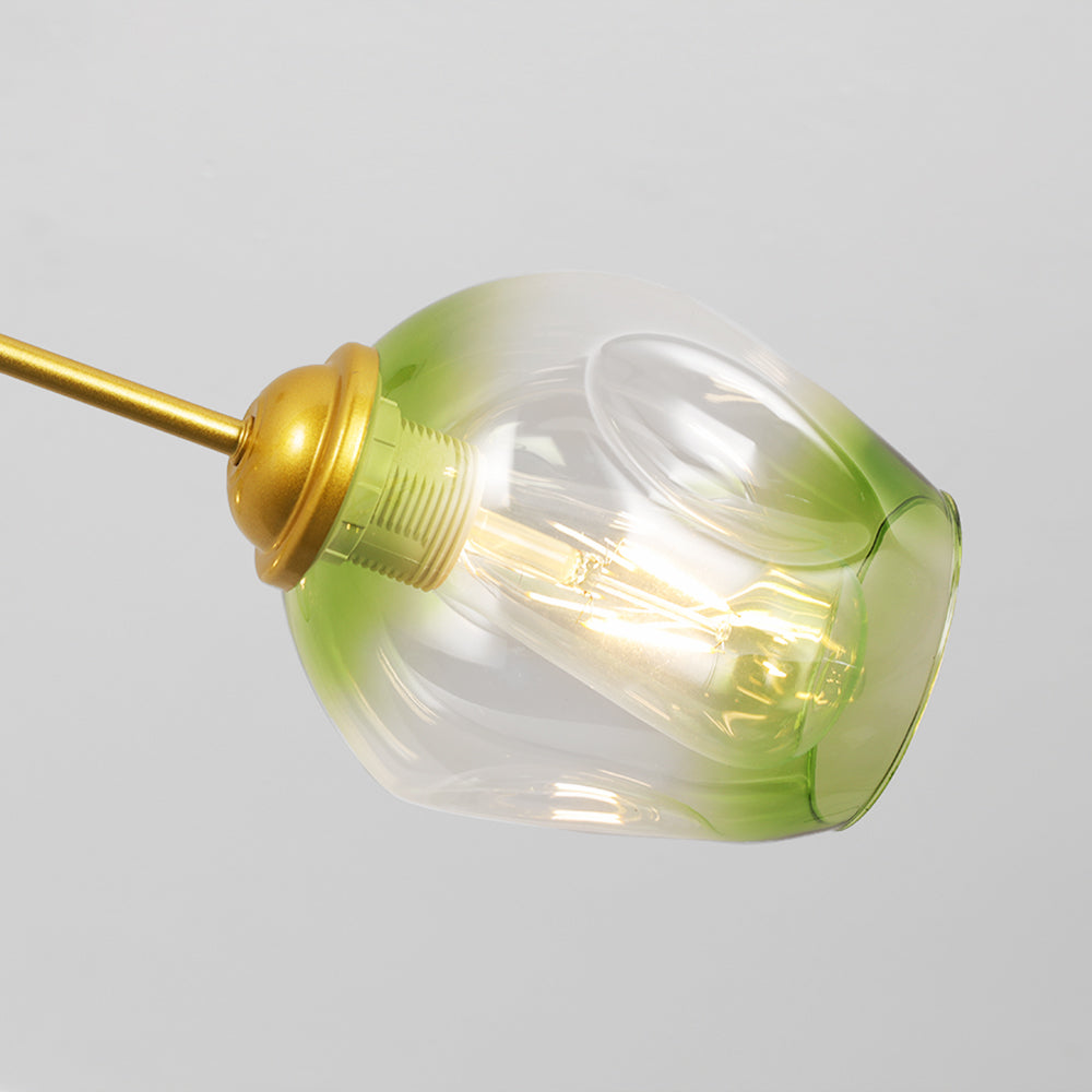 Zerin Luminária Pendente Nórdica Moderna de Vidro Bolha Transparente