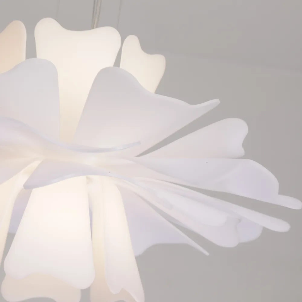 Luminária Pendente Eldor Elegante Flor Branca