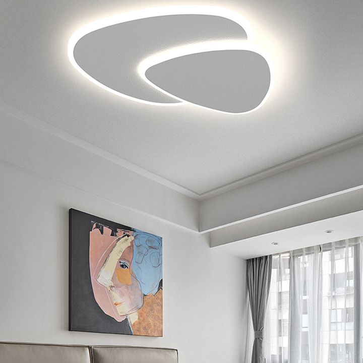 Plafom de Teto Corvian LED Geométrico Branco