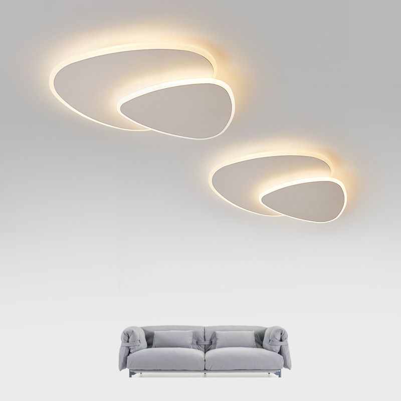 Plafom de Teto Corvian LED Geométrico Branco
