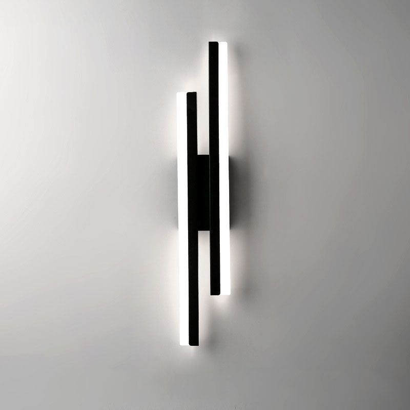 Luminária de Parede Marien Geométrica Minimalista Preto/Branco