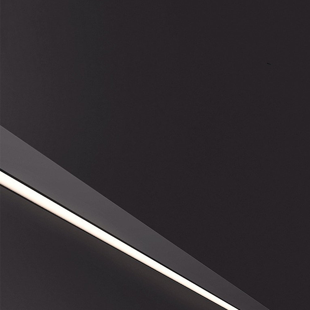 Arandela LED de Parede Evoa Moderna Linear Fina Preta