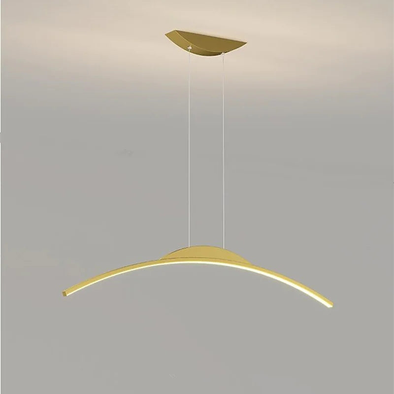 Luminária Pendente Linear Minimalista Xeli com Controle Remoto