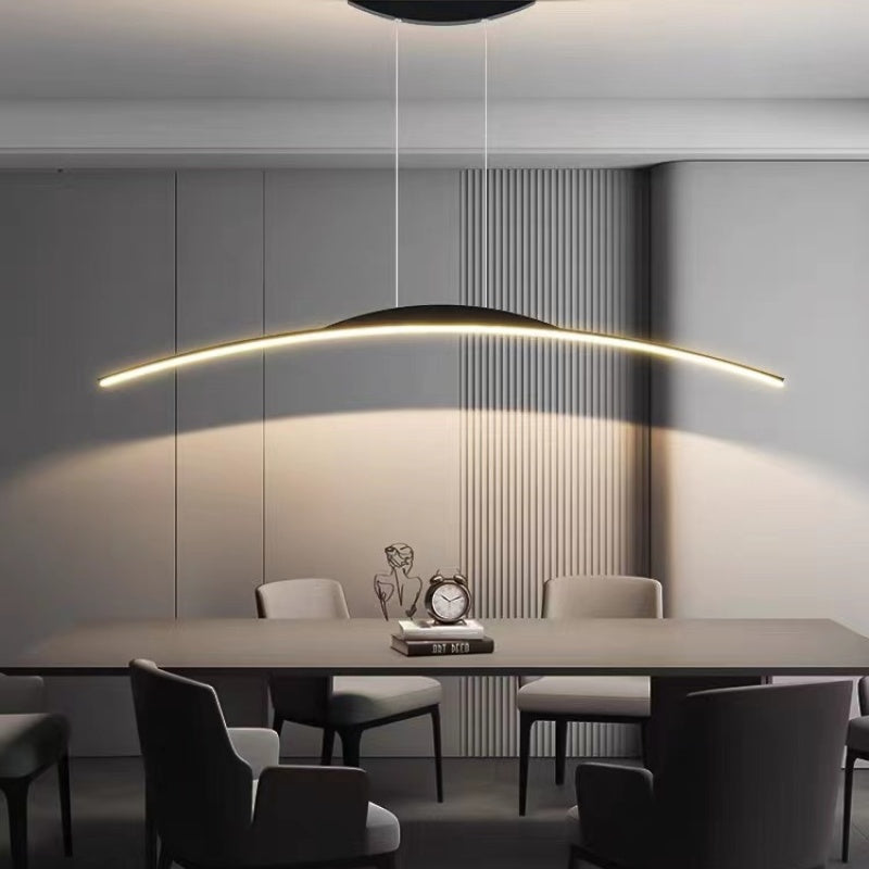 Luminária Pendente Linear Minimalista Xeli com Controle Remoto