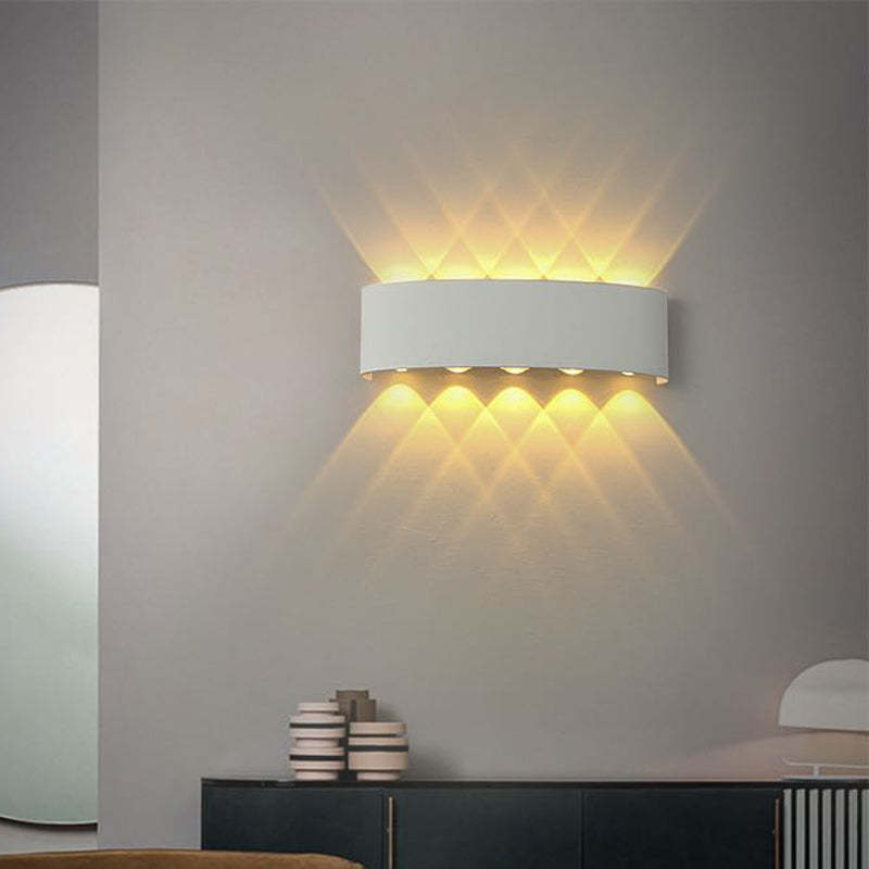 Nirex Arandela Moderna Retangular Externa com Efeito Onda