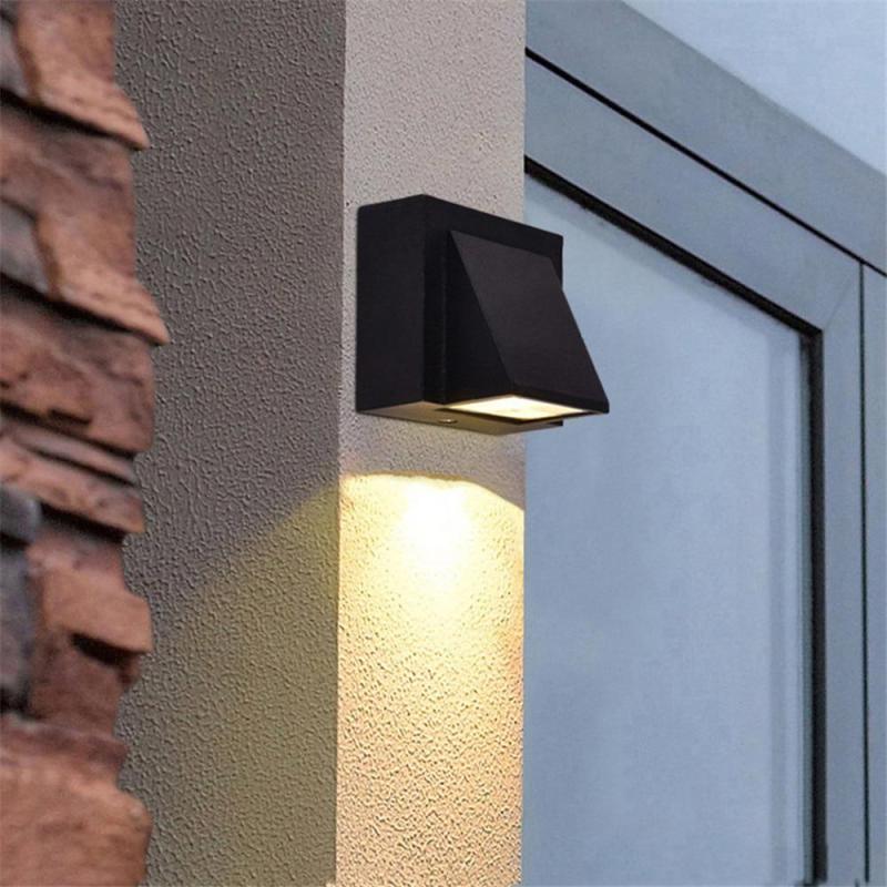 Terin Luminária de Parede Externa LED Preta Moderna