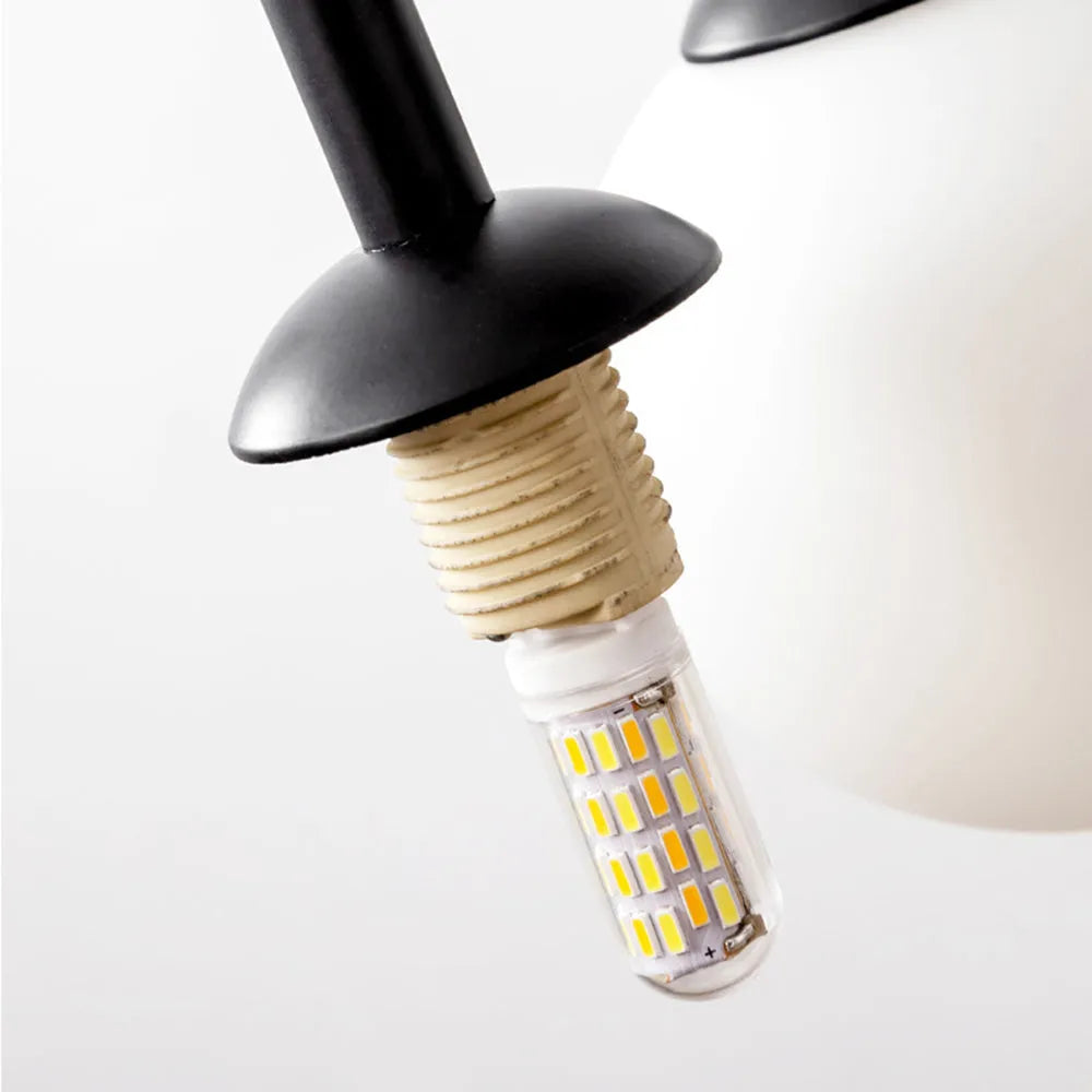 Luminária Pendente Arvyn Bolha de Vidro Dupla Camada