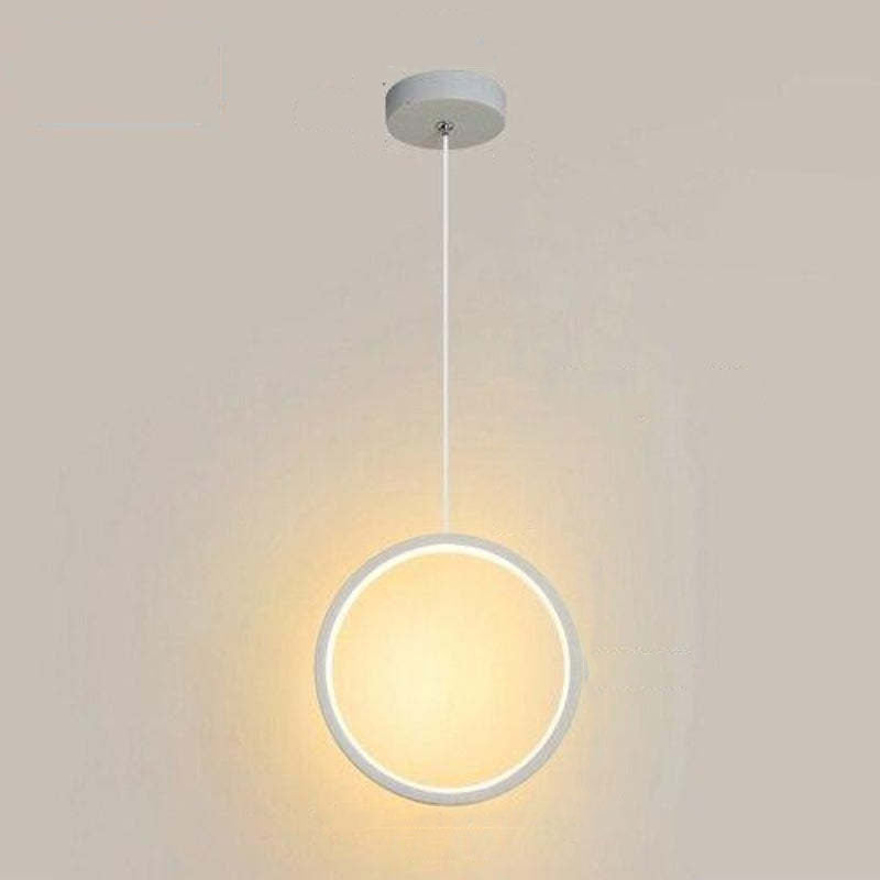 Kori Luminária Pendente LED Moderna Preto/Branco Sala de Estar