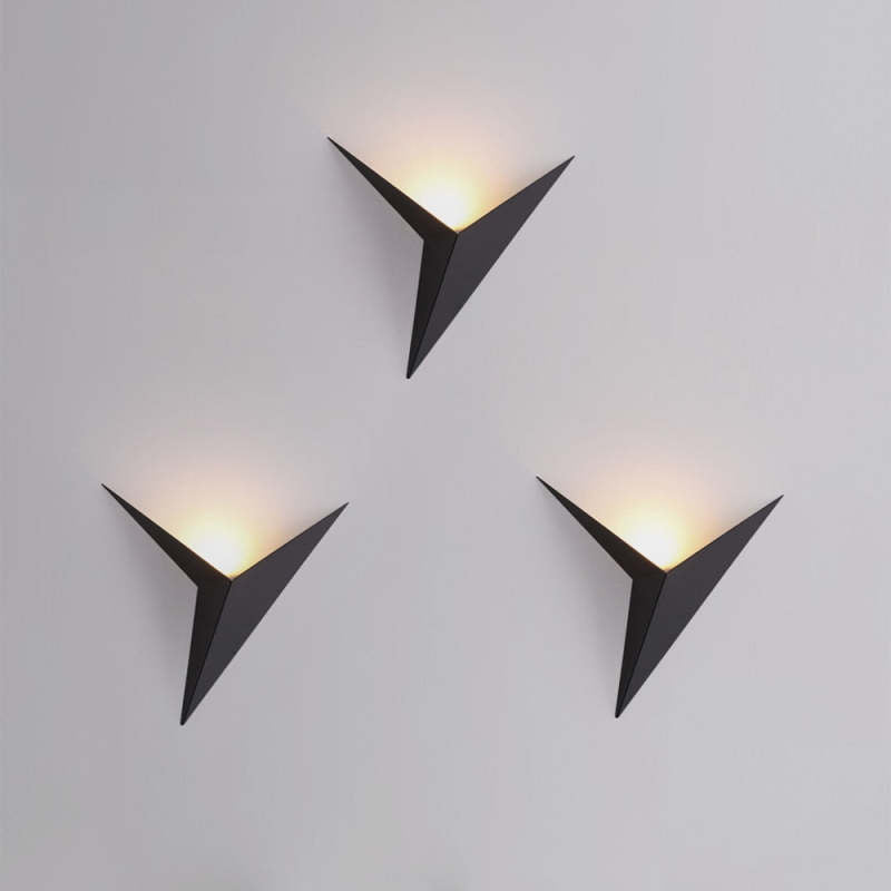 Arandelas de Parede LED Modernas Meri para Quarto, Triângulo