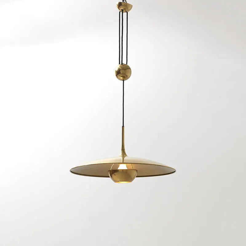 Luminária Pendente Minimalista Kiren, Dourada