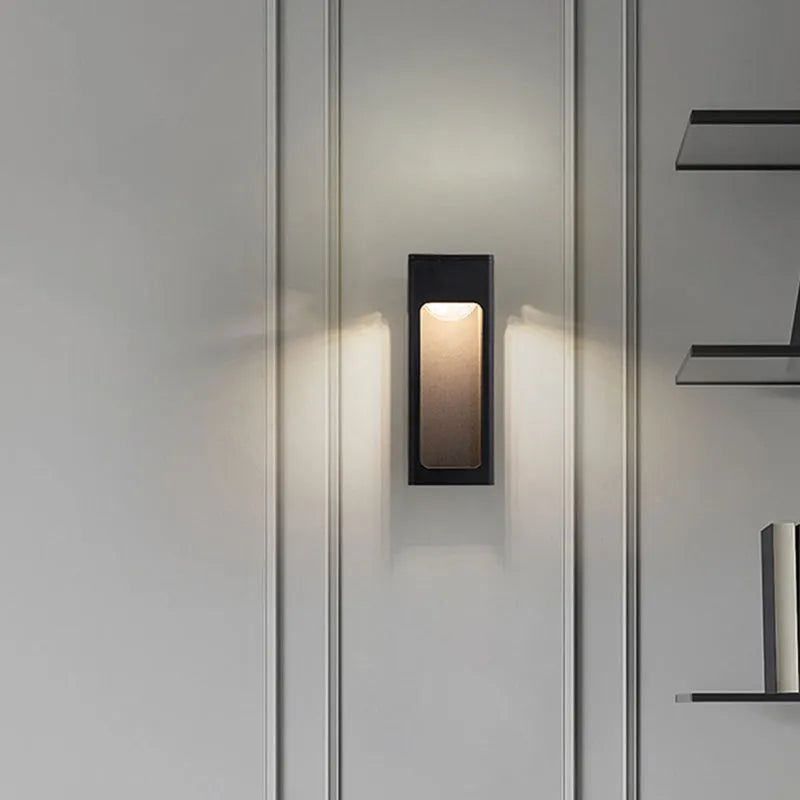 Teniq Arandela Externa Moderna Impermeável Minimalista Geométrica