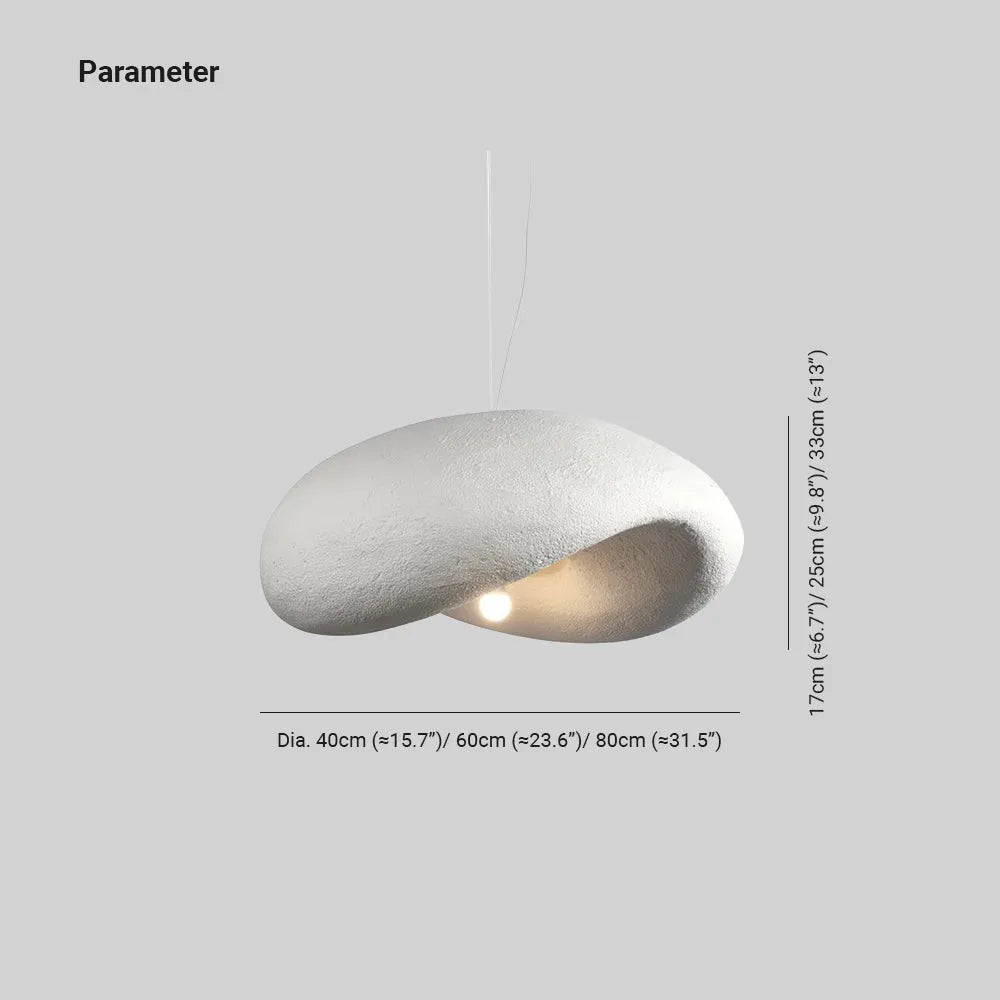 Pendente Cosmo Moderno em Forma de Nuvem Estilo Wabi Sabi