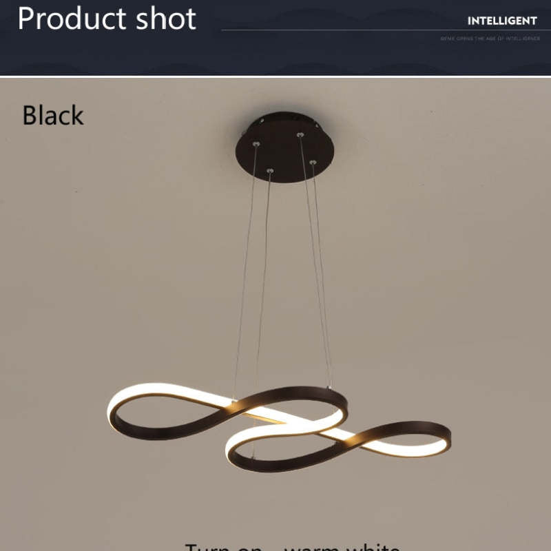 Luminária Pendente Nerin Nota Musical, Preto e Dourado