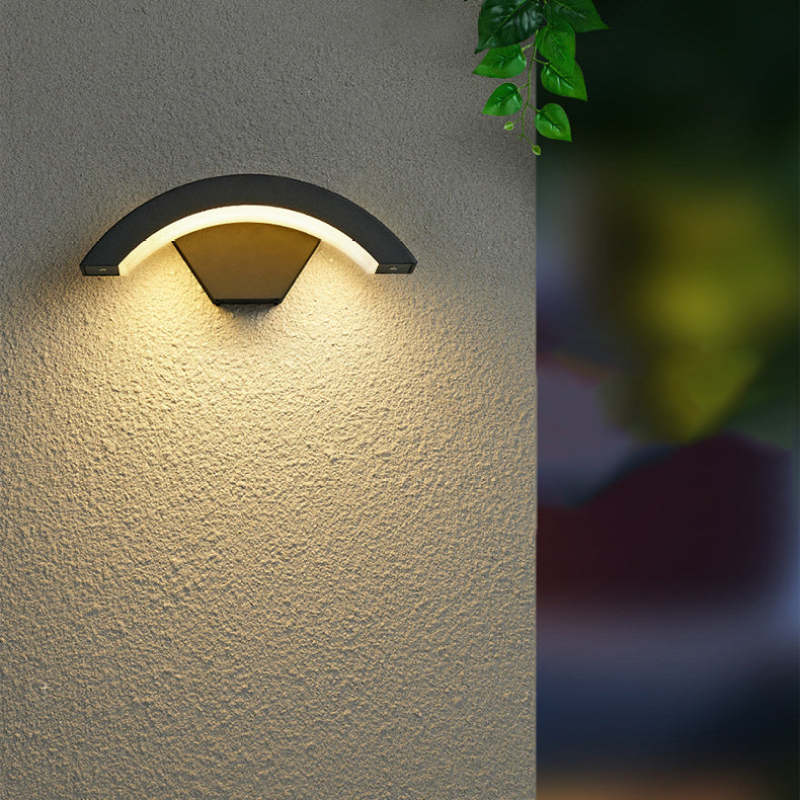 Arandela Alvyn Arco Nórdico LED Exterior Preta À Prova d'Água