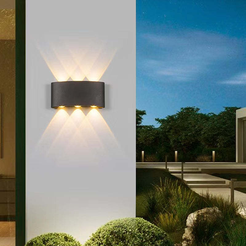 Nirex Arandela Moderna Retangular Externa com Efeito Onda