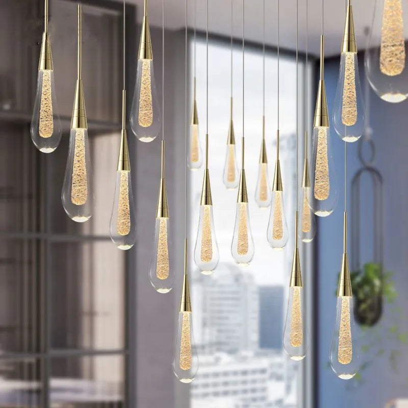 Pendente Orlith Cristal Dourado