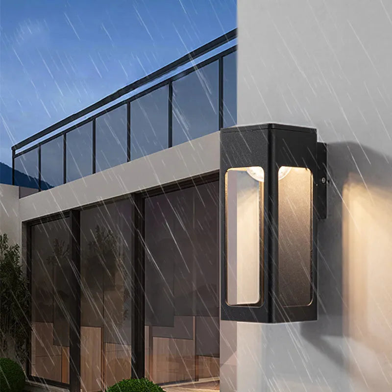 Teniq Arandela Externa Moderna Impermeável Minimalista Geométrica