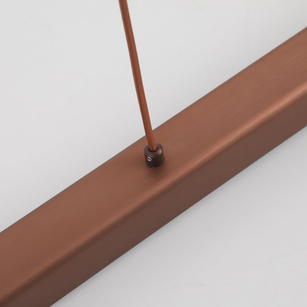 Lerin Luminária Pendente Linear LED Moderna Preto/Marrom